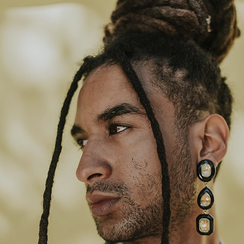 cabelo com dread masculino