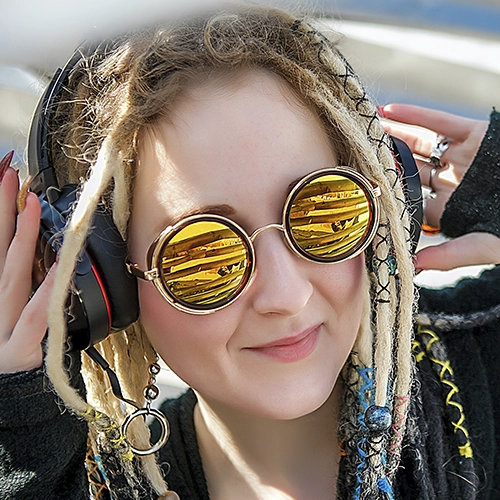 cabelo com dread feminino